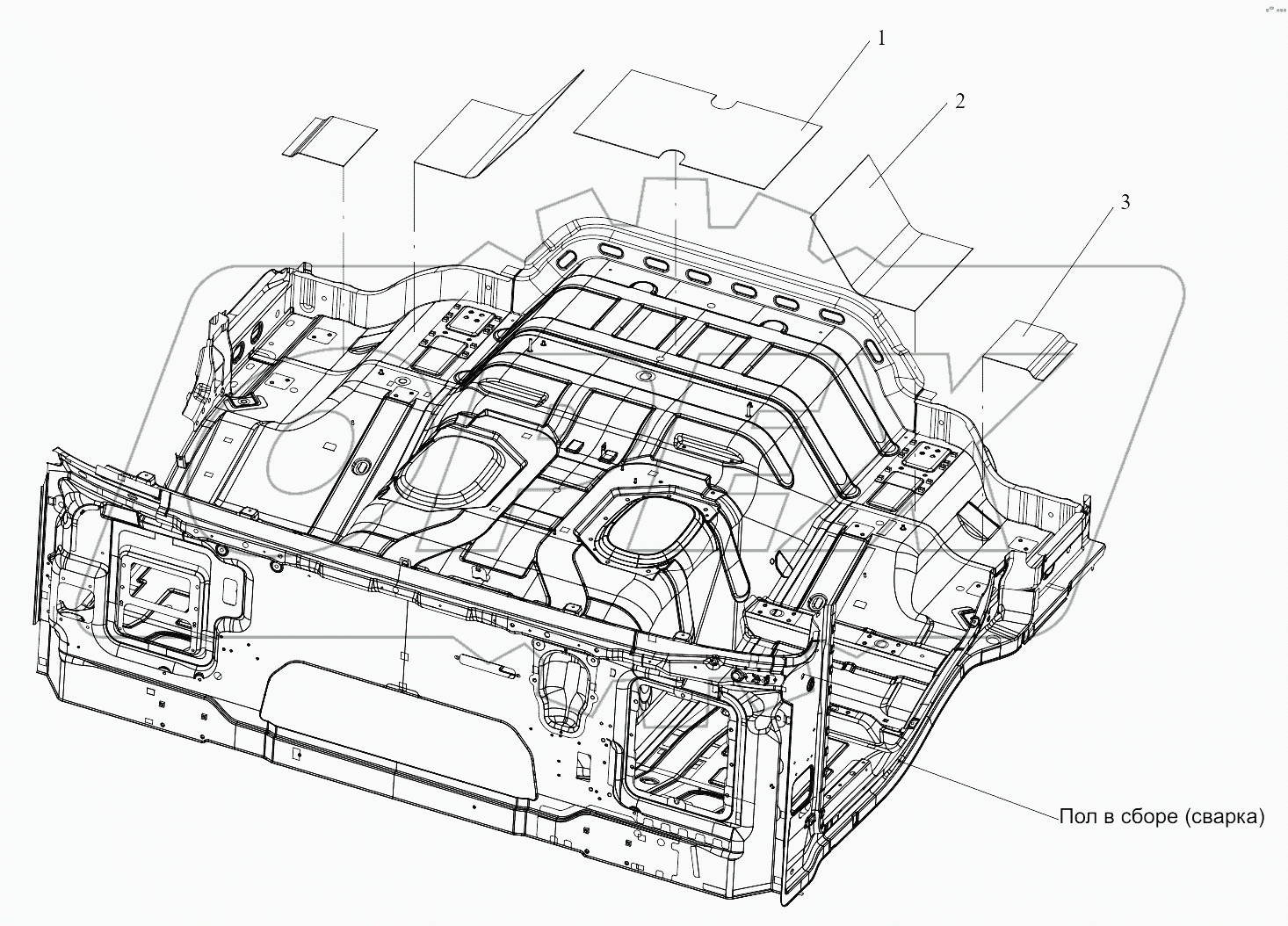  Теплоизоляционная прокладка глушителя