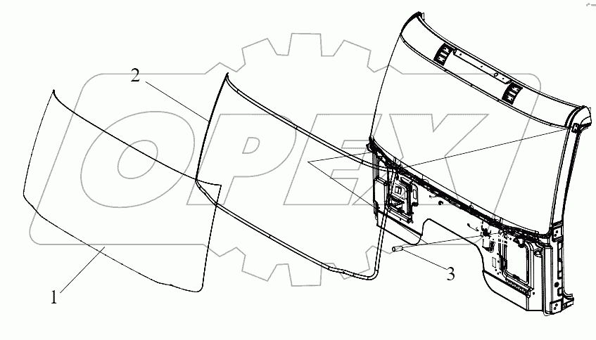  Лобовое стекло