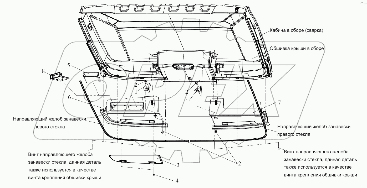  Компоненты верхнего отсека (I)