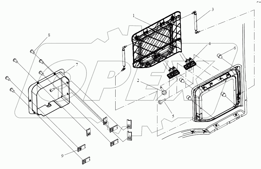  Инструментальный ящик в боковине