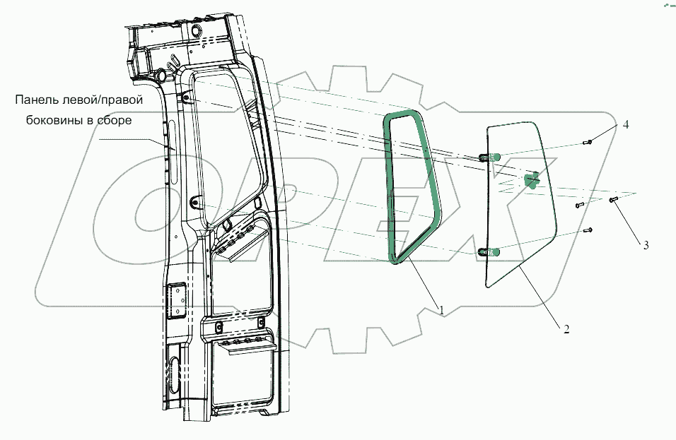  Боковое стекло