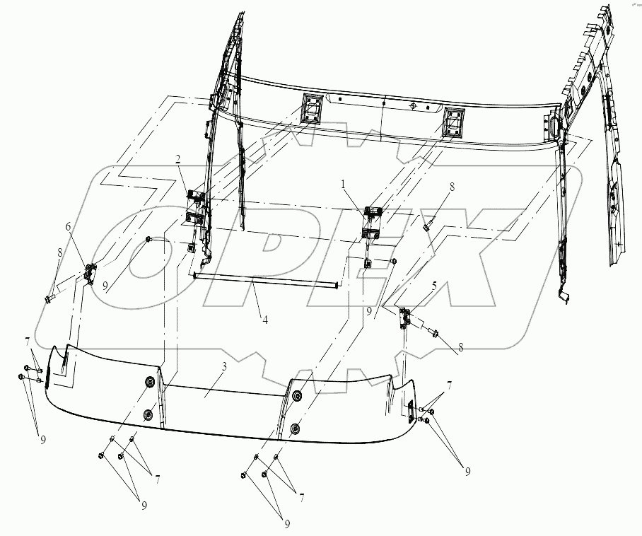  Солнцезащитный козырек на крышу