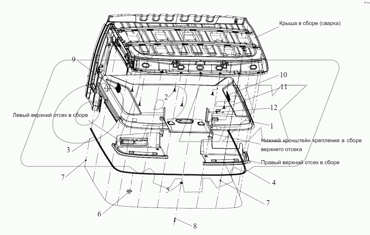  Компоненты облицовки крыши (II)