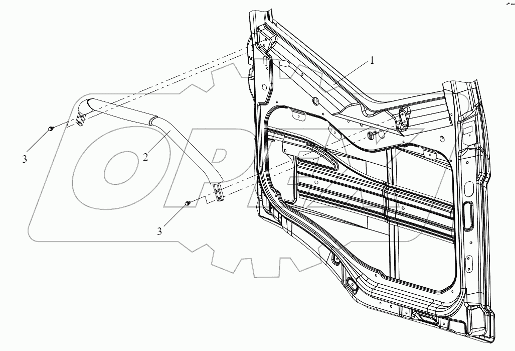  Поручень двери