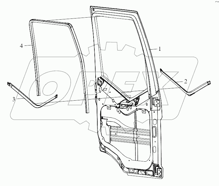  Уплотнитель двери