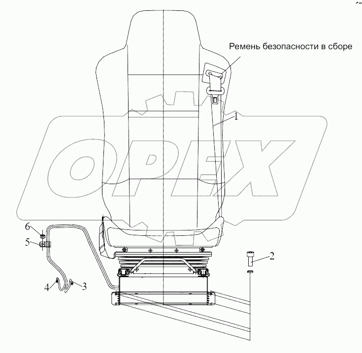  Водительское сиденье