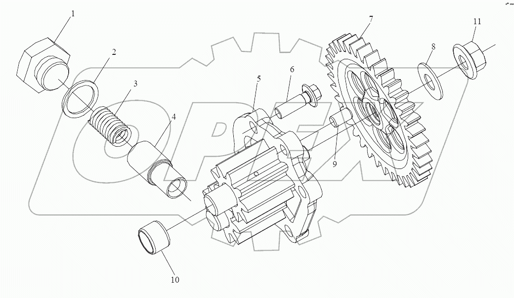  Масляный насос