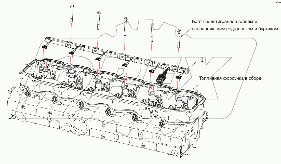  Жгут проводов форсунки