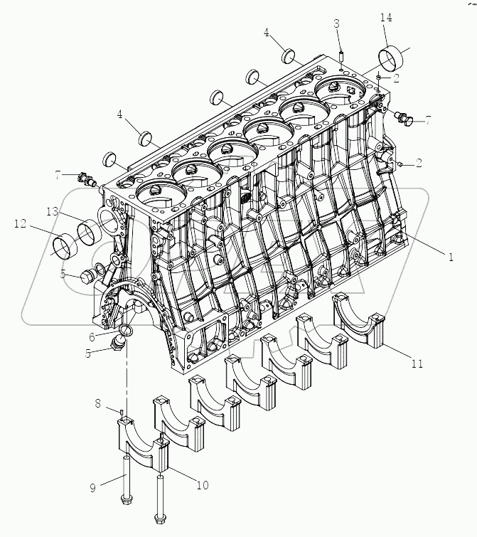  Блок цилиндров