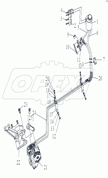  Трубопроводы гидроусилителя руля