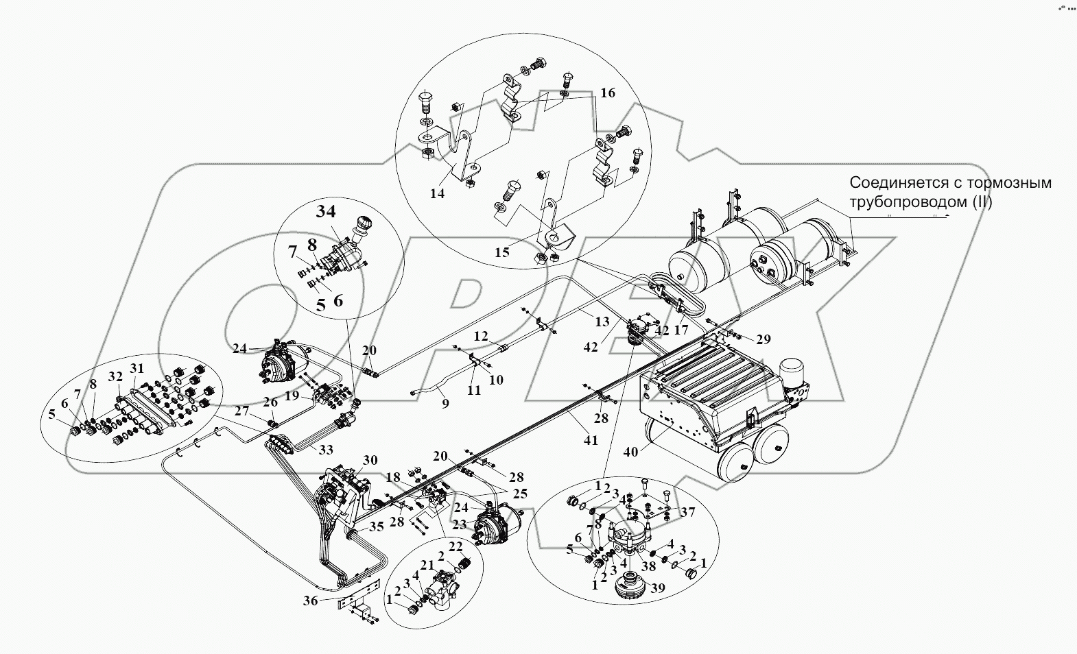  Тормозные трубопроводы (I)