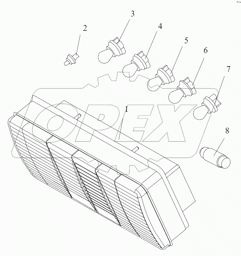  Комбинация заднего освещения
