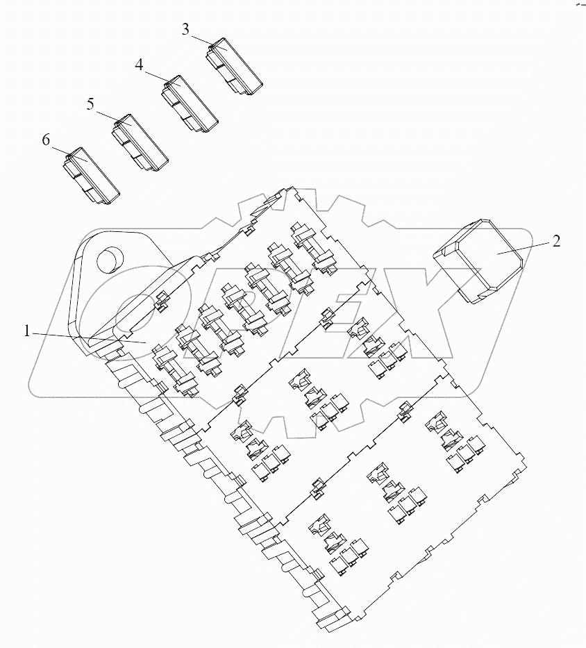  Блок предохранителей с реле 1