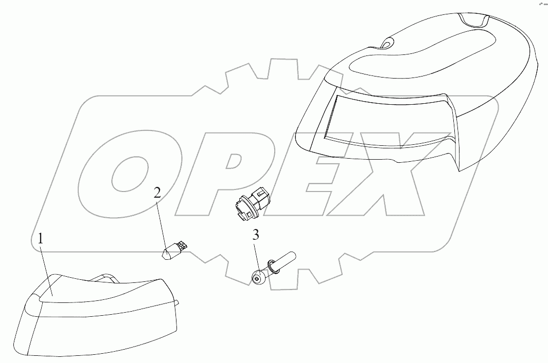  Передний габаритный фонарь