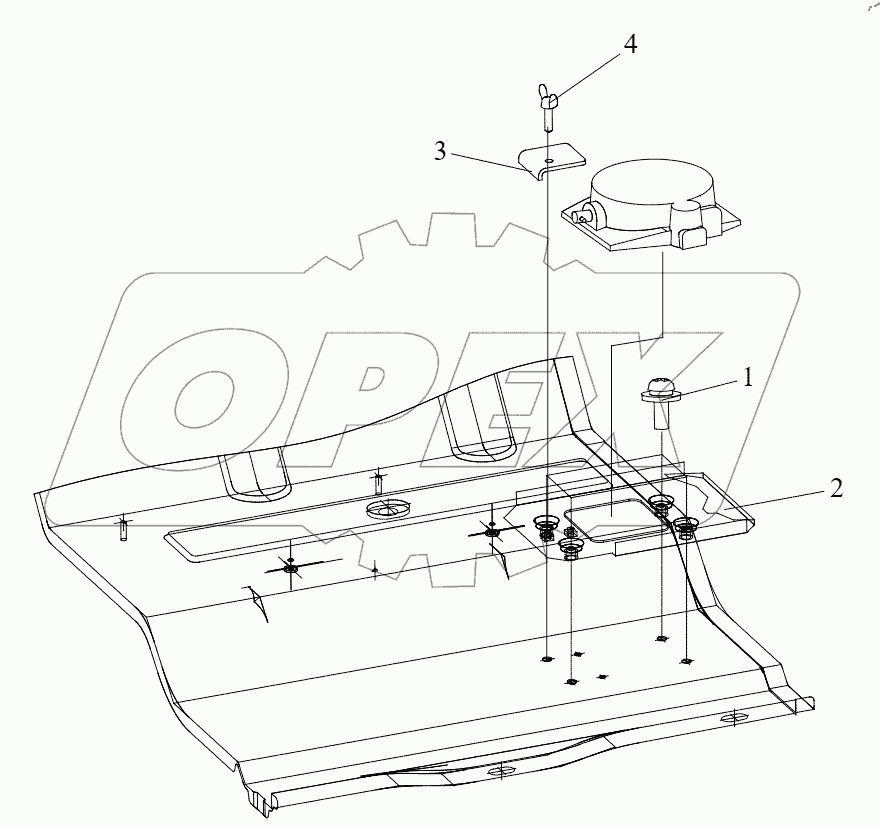  Кронштейн домкрата