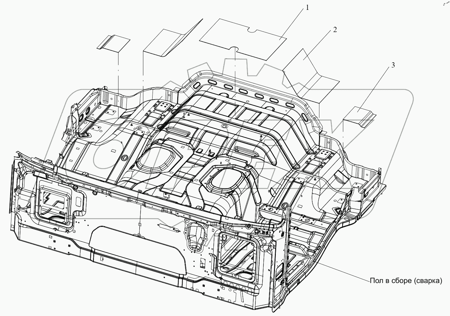  Теплоизоляционная прокладка глушителя