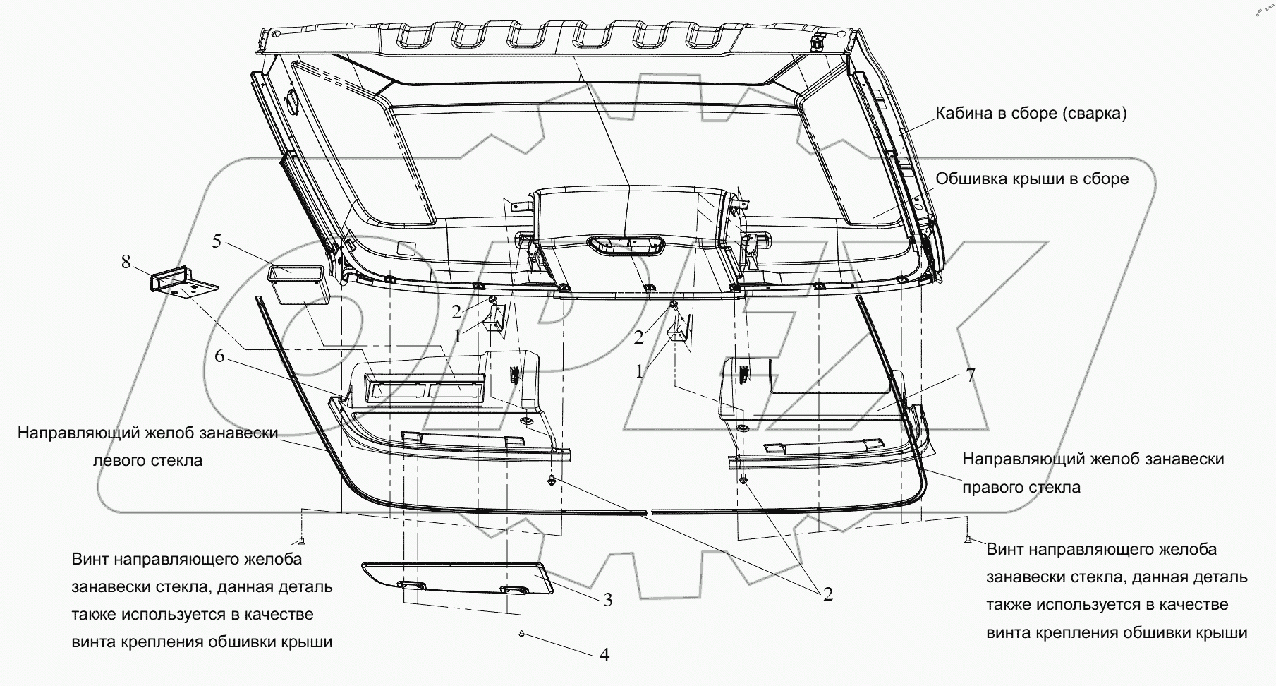  Компоненты верхнего отсека (I)