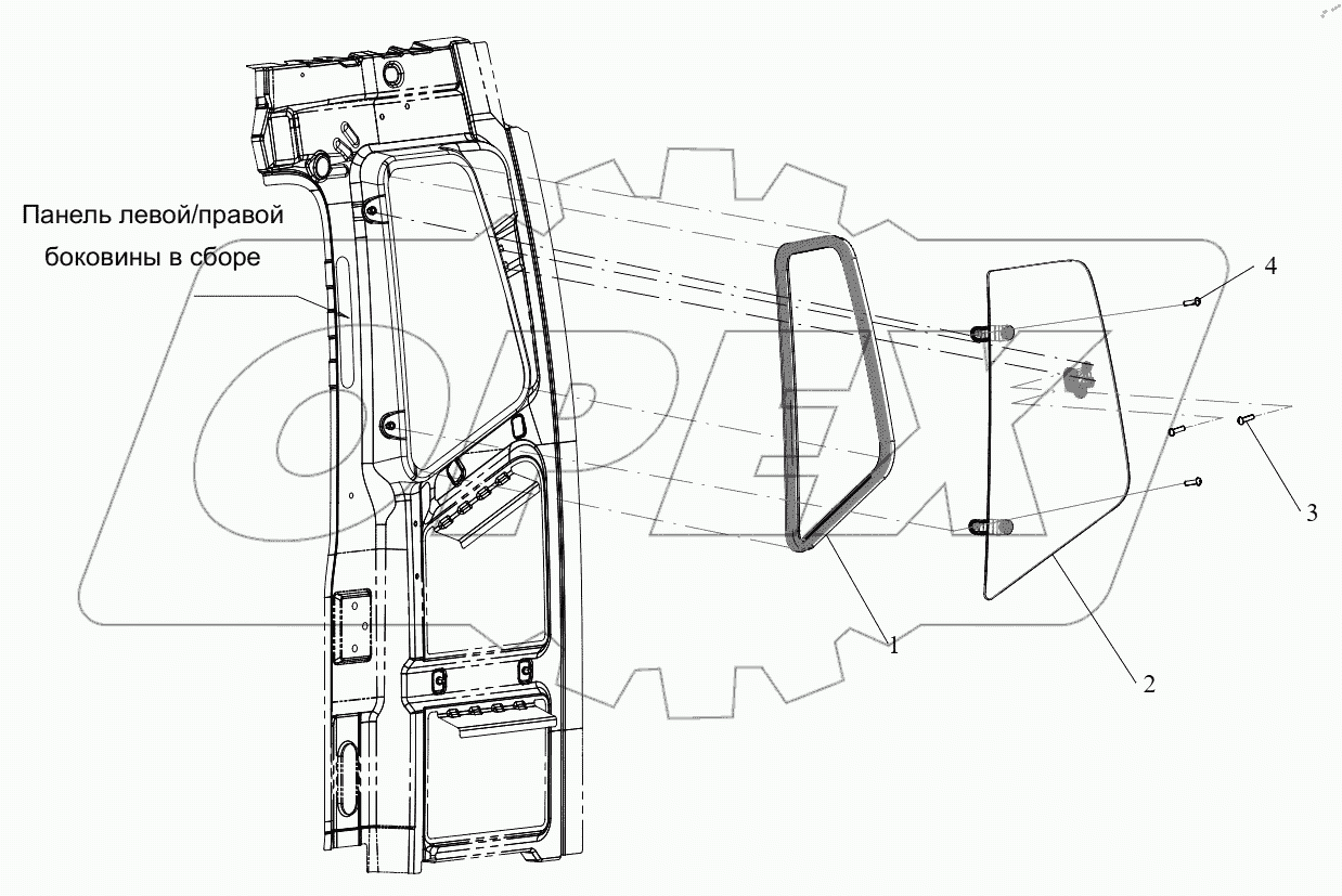  Боковое стекло