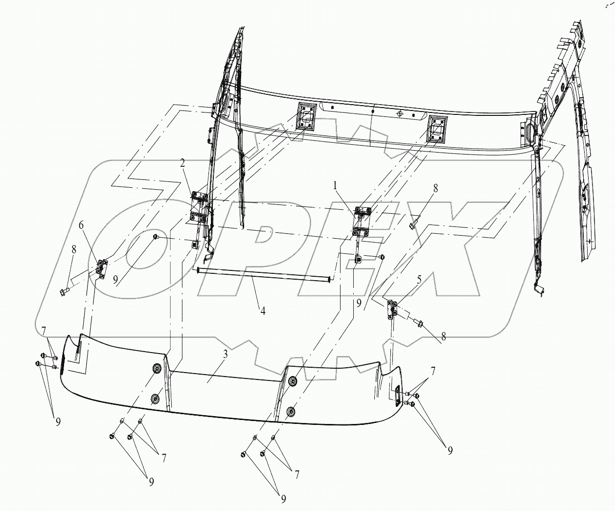  Солнцезащитный козырек на крышу