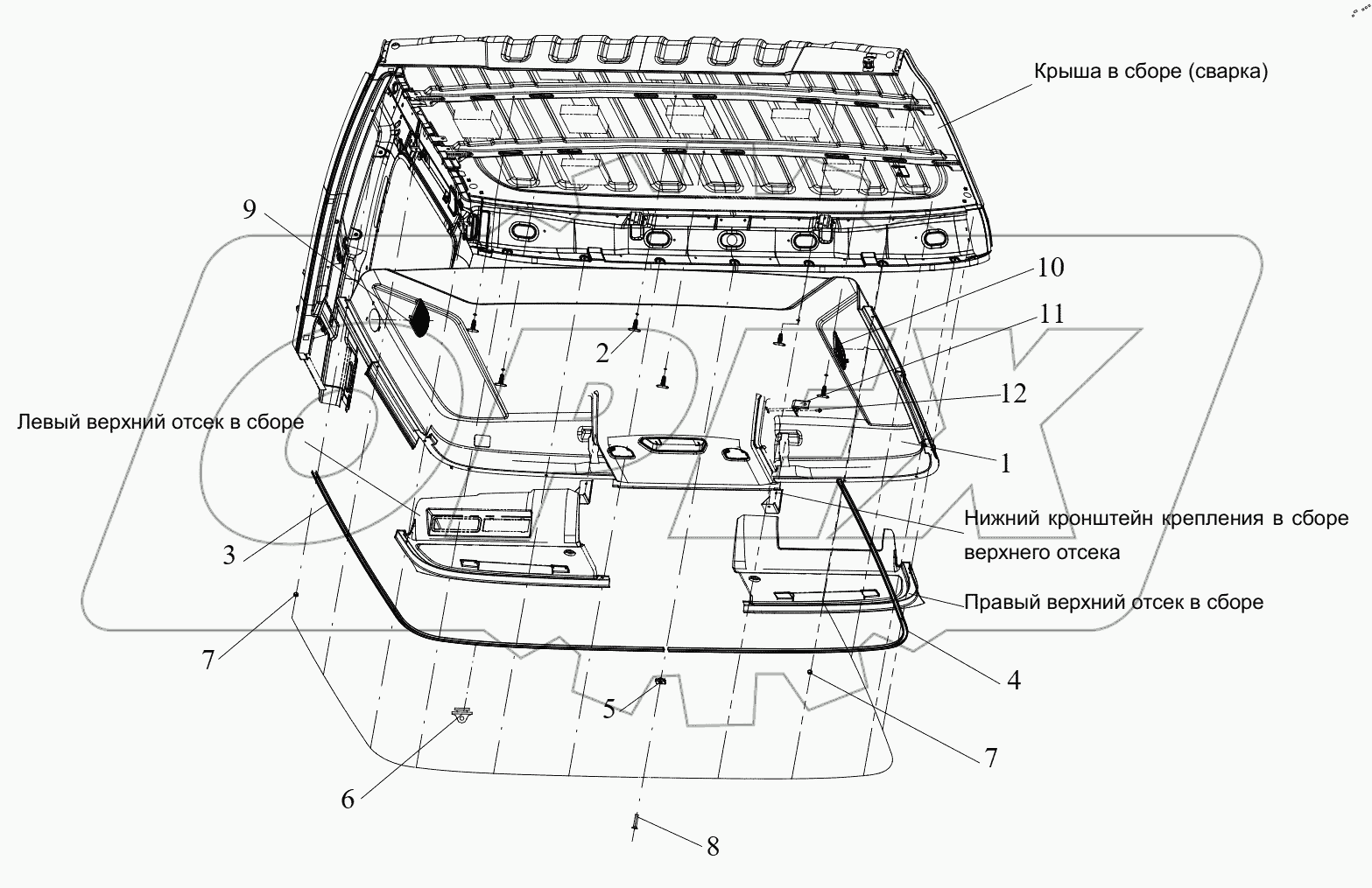  Компоненты облицовки крыши (II)