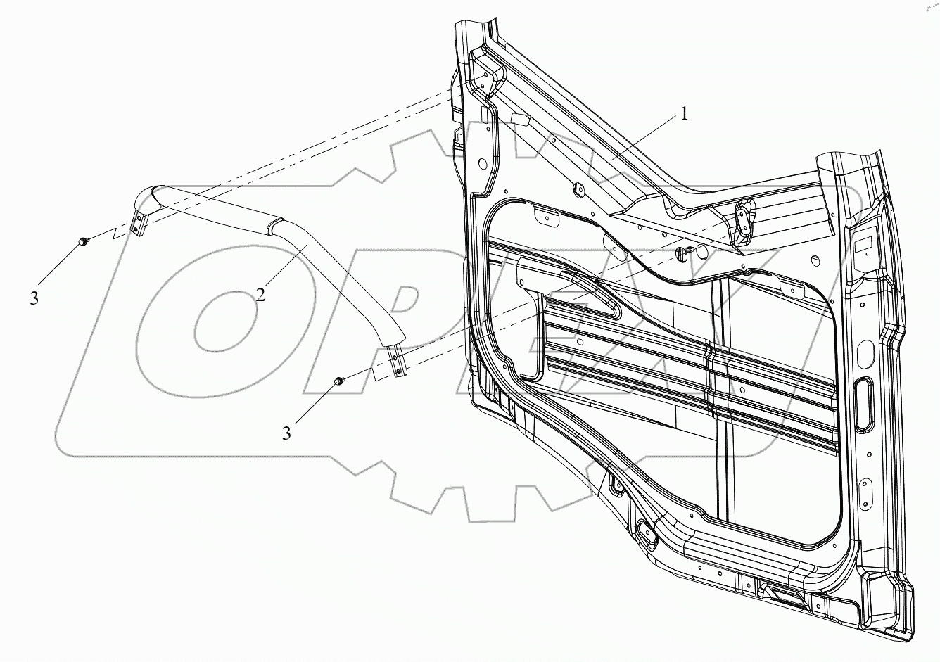  Поручень двери