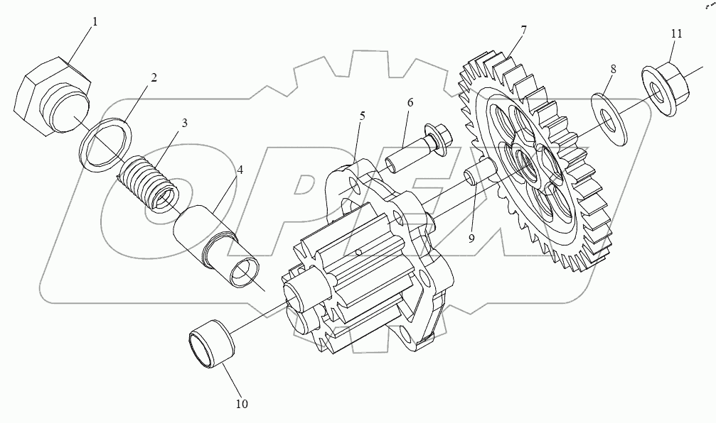  Масляный насос