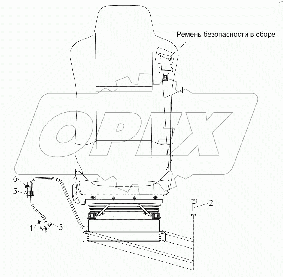  Водительское сиденье