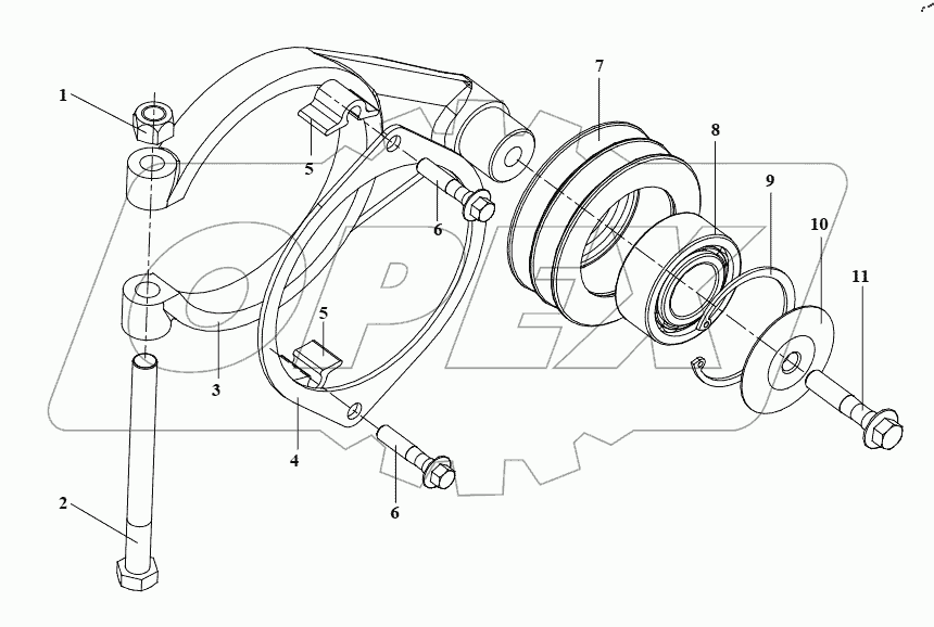  Натяжной шкив