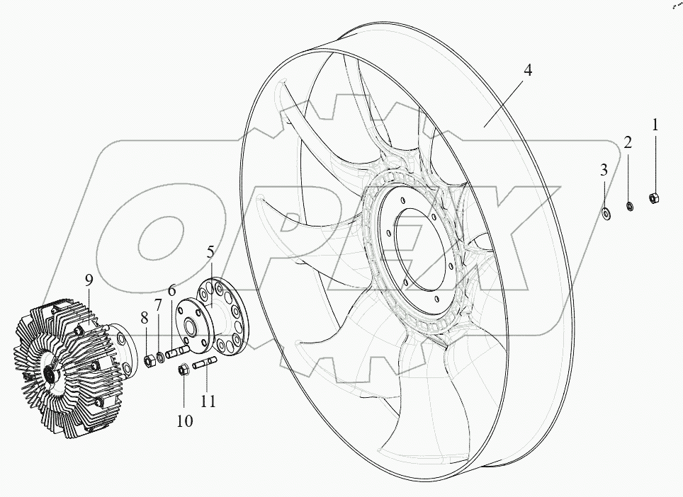  Вентилятор и муфта вентилятора