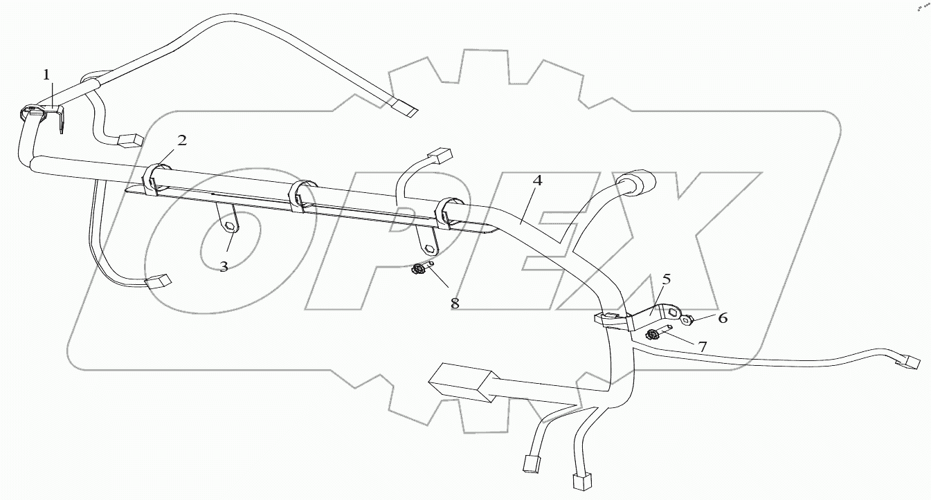  Жгут проводов двигателя