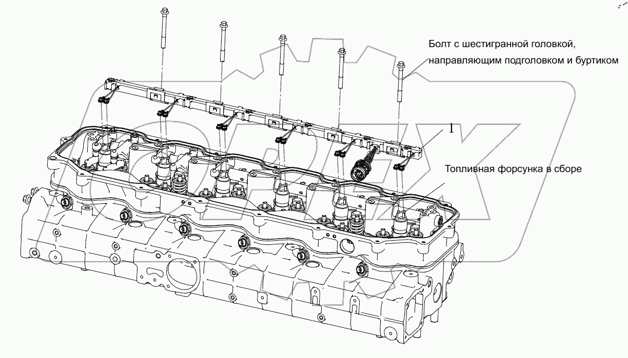  Жгут проводов форсунки