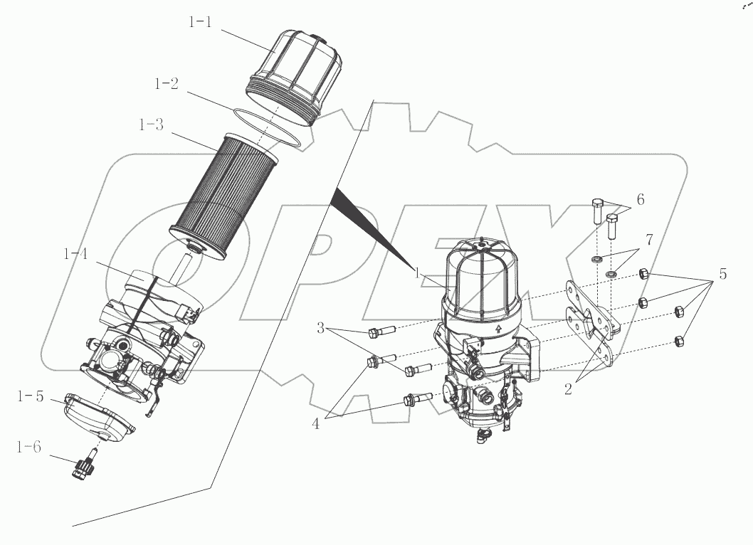  Фильтр грубой очистки топлива