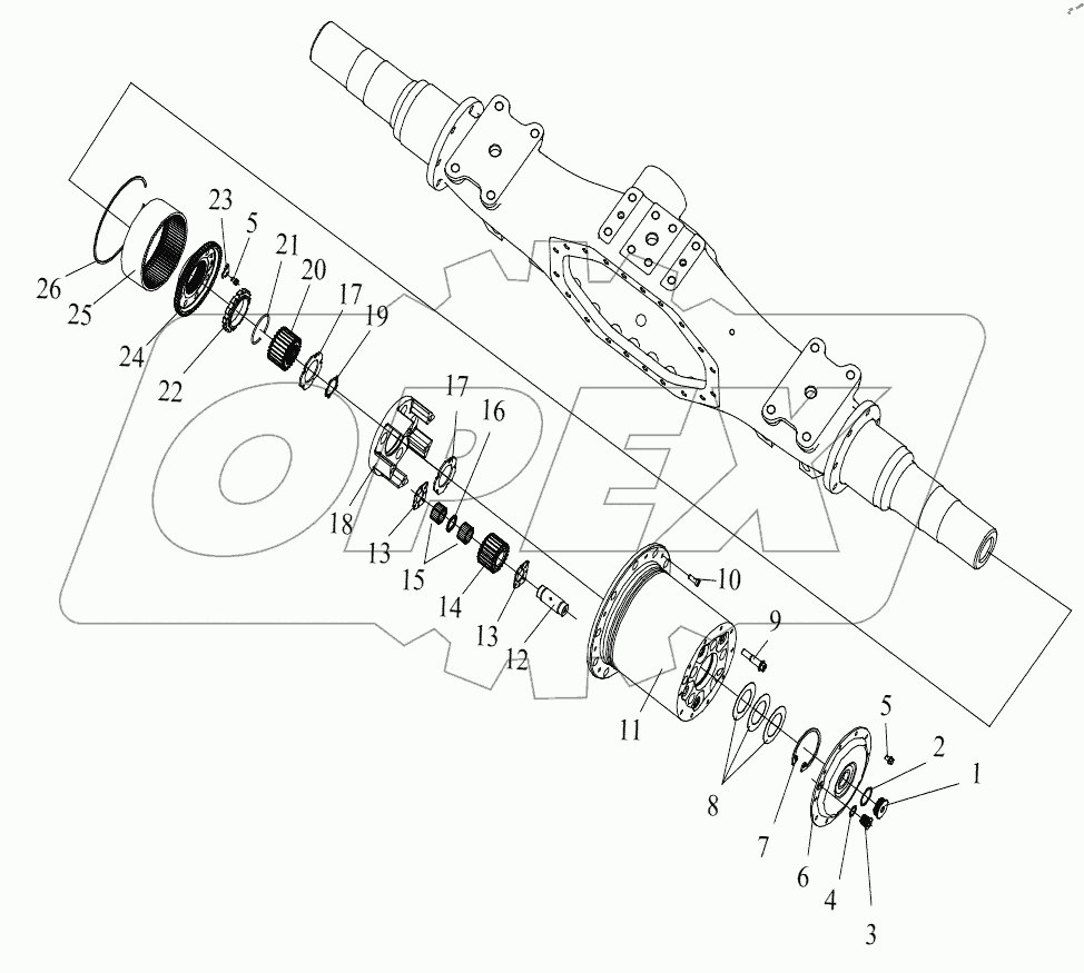  Колесный редуктор