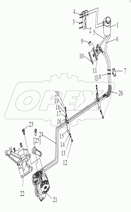  Трубопроводы гидроусилителя руля