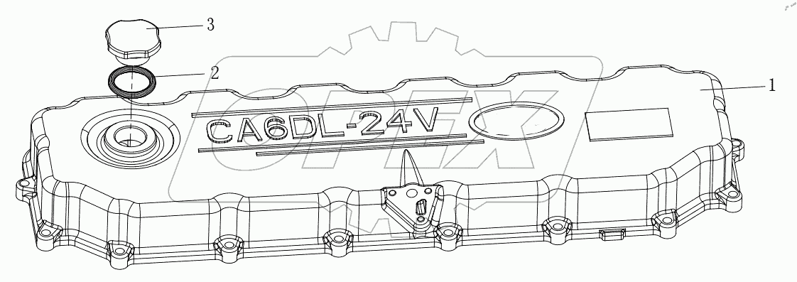  Кожух головки блока цилиндров