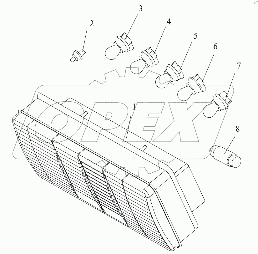  Комбинация заднего освещения