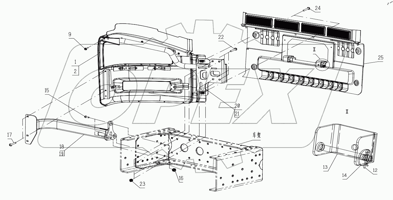  Передний бампер (II)