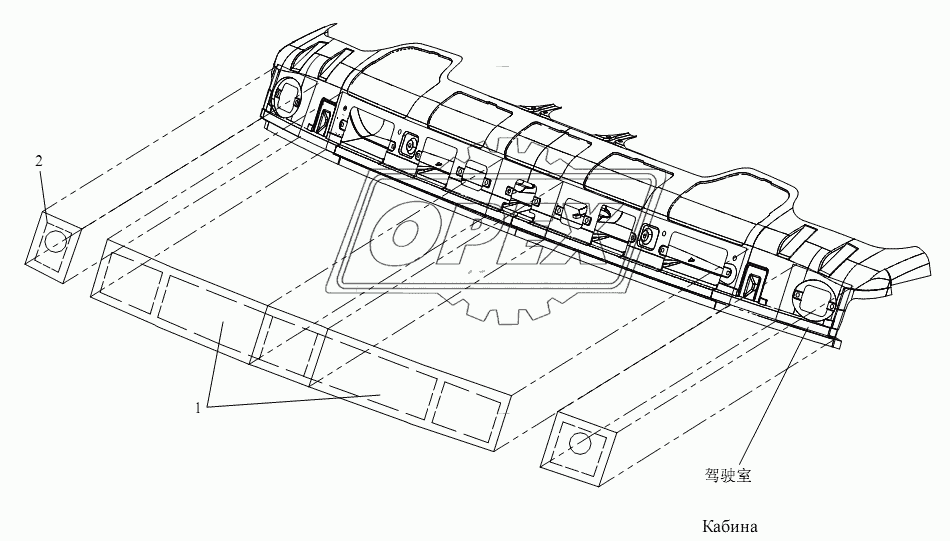 Уплотнительная пленка внешней панели ветрового стекла