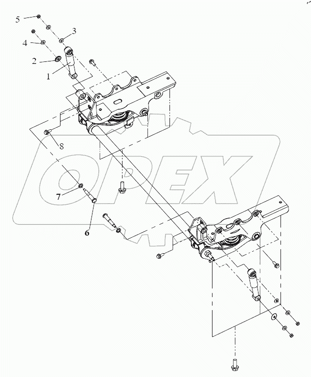  Передняя подвеска кабины (II)