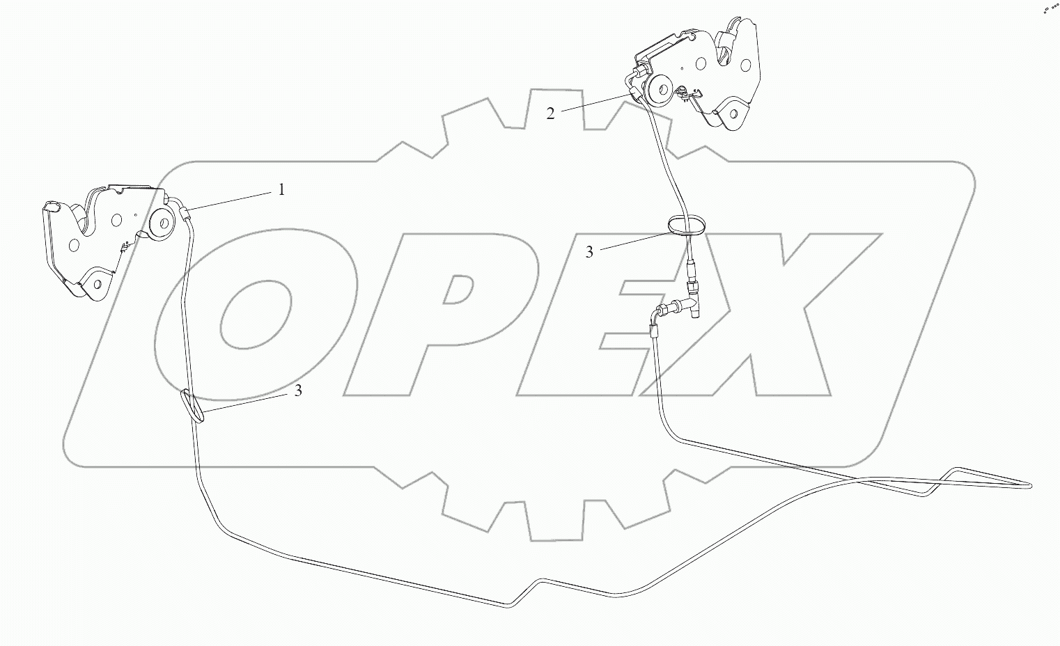  Механизм управления опрокидыванием кабины (II)