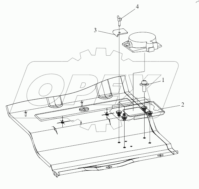  Кронштейн домкрата