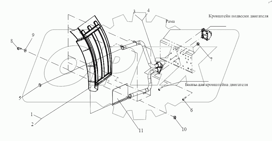  Задние брызговики