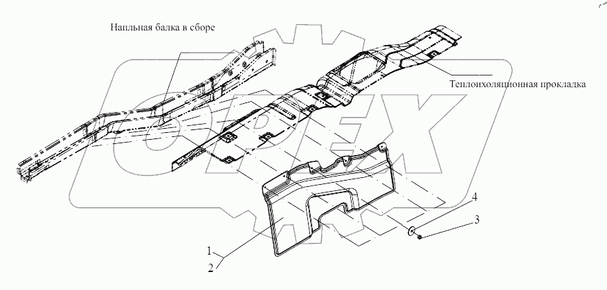  Боковые перегородки двигателя