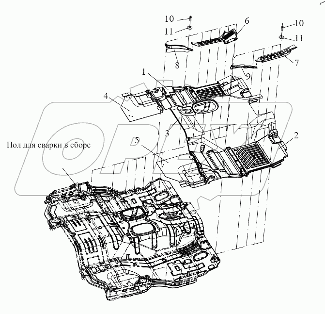  Составляющие элементы ковриков