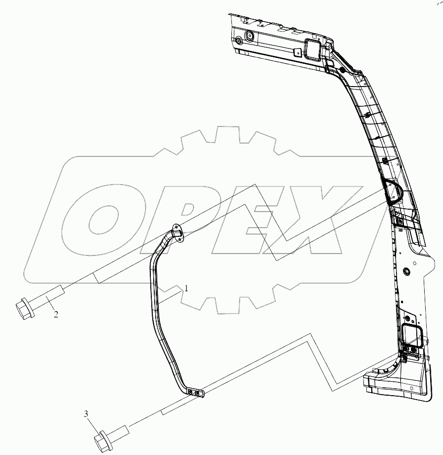  Передние посадочные поручни
