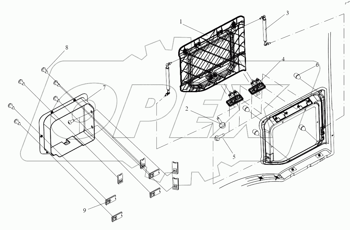 Боковой инструментальный ящик