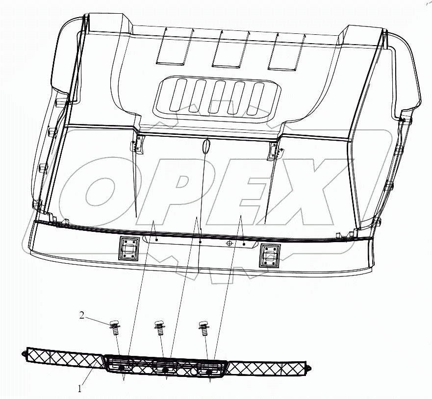  Держатель фонаря безопасного обгона