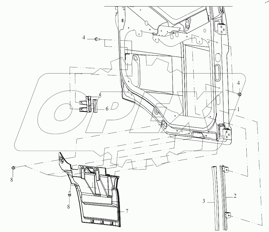  Нижние декоративные панели дверей
