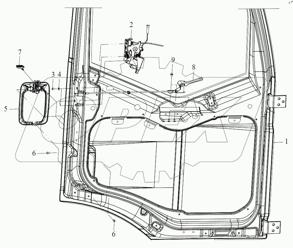  Электрические замки дверей