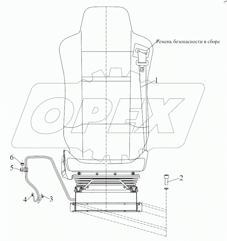  Водительское сиденье